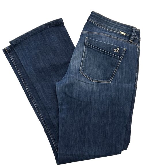 🔥DL1961 Cindy Petite Slim Boot Cut Low Rise Jeans Women's Size 31 Dark Blue🔥 - Picture 1 of 10